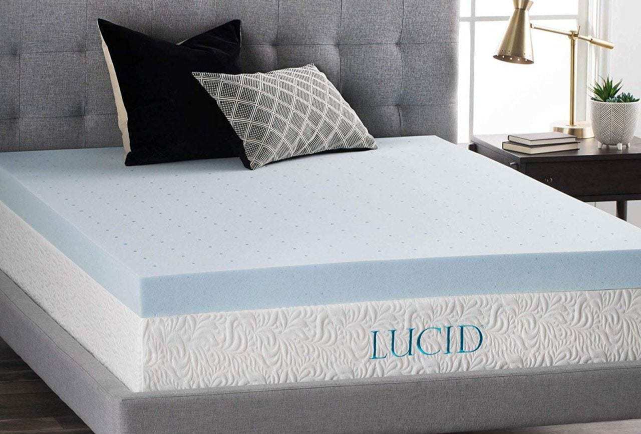 lucid 10 inch king size memory foam mattress