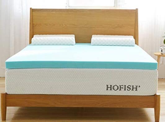 hofish 2 gel infused memory foam mattress topper