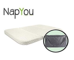 NapYou Amazon Exclusive Pack N Play Mattress, Convenient Fold With Bonus Easy Handle Carry Bag