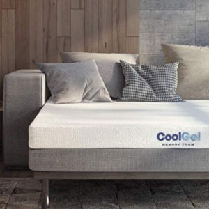 Classic Brands 4.5-Inch Cool Gel Memory Foam Replacement Mattress for Sleeper Sofa Bed, Queen
