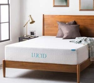 LUCID 12 Inch Gel Infused Memory Foam Mattress - Medium Feel - CertiPUR-US Certified - 10-Year Warranty - Twin XL