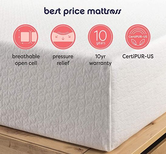 main features of best price memory foam mattress