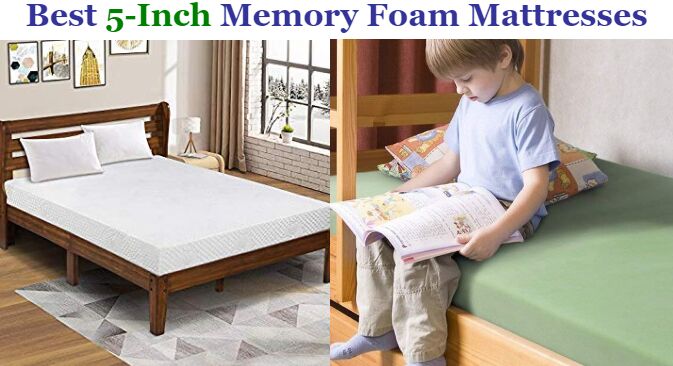 memory foam mattress with 5 inch memory foam