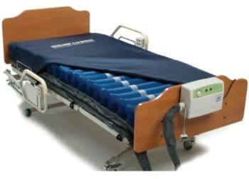 Meridian Ultra-Care II Hospital Bed Air Mattress For Bed Sores Treatment - Medical Air Mattress System Includes 8 Inch Mattress, Cover and 8 LPM Air Pump