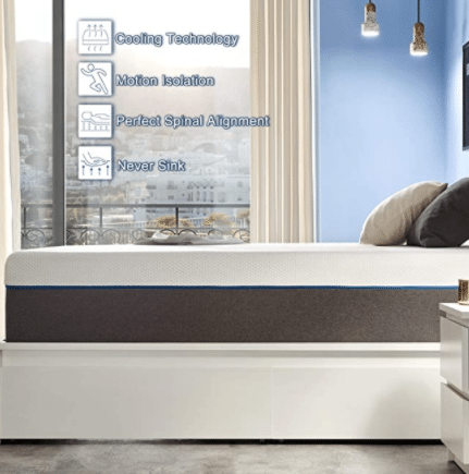 JINGWEI 7 Inches Gel Memory Foam Mattress Bed in a Box